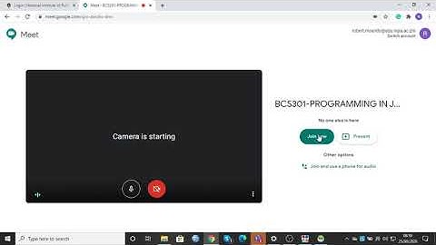 Access virtual class using moodle