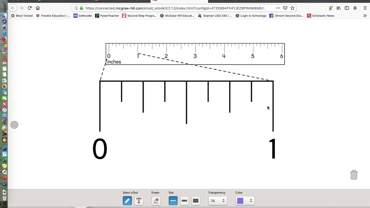 Fractions on a Ruler - YouTube