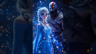 What If Elsa Fused with Kratos? ❄️⚔️ | Epic AI Character Fusion! #shorts