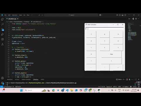 Building a simple calculator using Python Tkinter