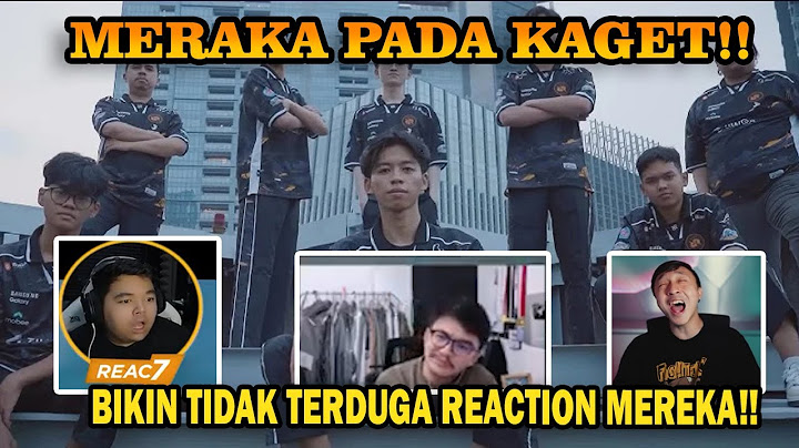 REACTION PARA STREAMER SEKILAS ROSTER FULL RRQ R7 KAGET MAS ADE KAGET