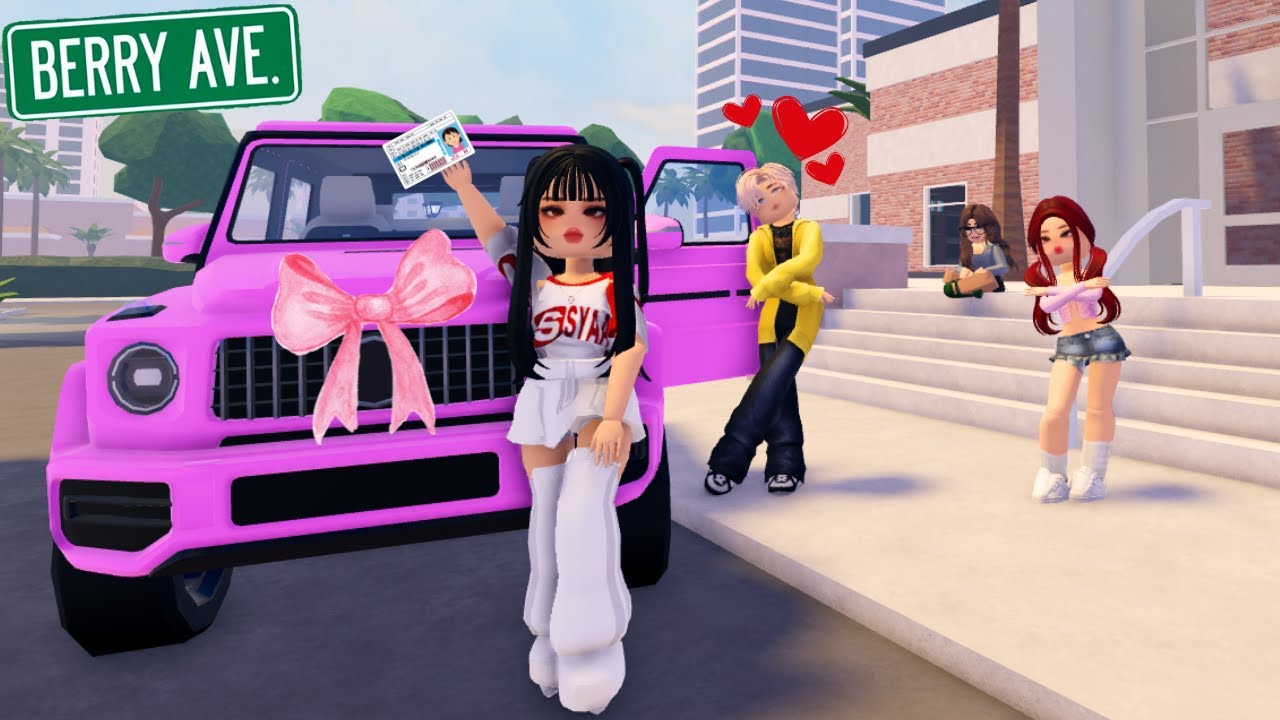 MI HIJA ES LA MÁS POPULAR EN SU ESCUELA POR TENER LICENCIA Y COCHE PROPIO BERRY AVENUE ROBLOX