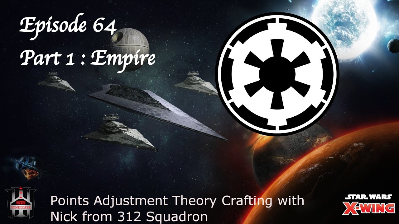 Star Wars XWing Empire Points Adjustment Discussion from EP64 YouTube
