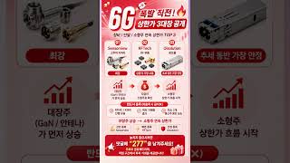 6G 폭발 직전🔥 상한가 3대장 공개#AI주식 #반도체 #HBM #6G #전력주#2차전지 #로봇주 #자율주행 #빅테크 #미래산업