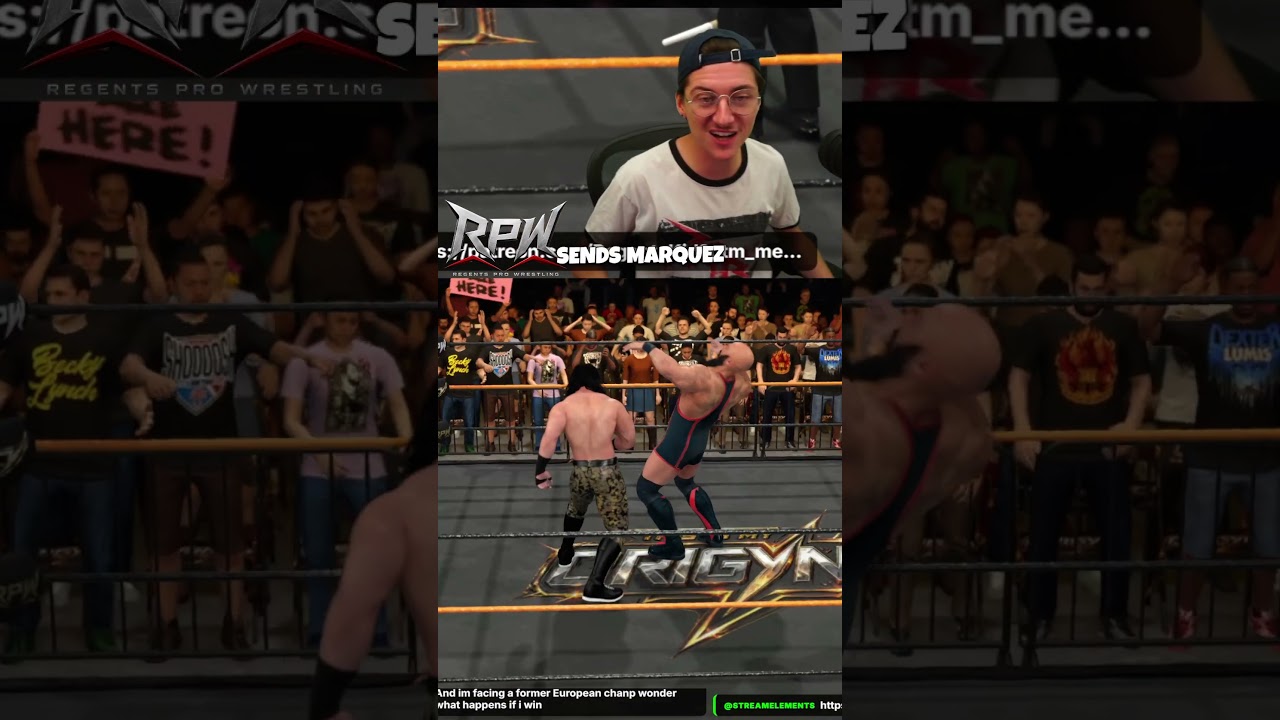 HE GOT THROWN OVER THE TOP ROPE! #Shorts