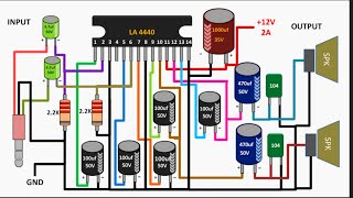 LA4440 Single Channel को Dual Channel बनाऐ || हिंदी || You Like Electronic