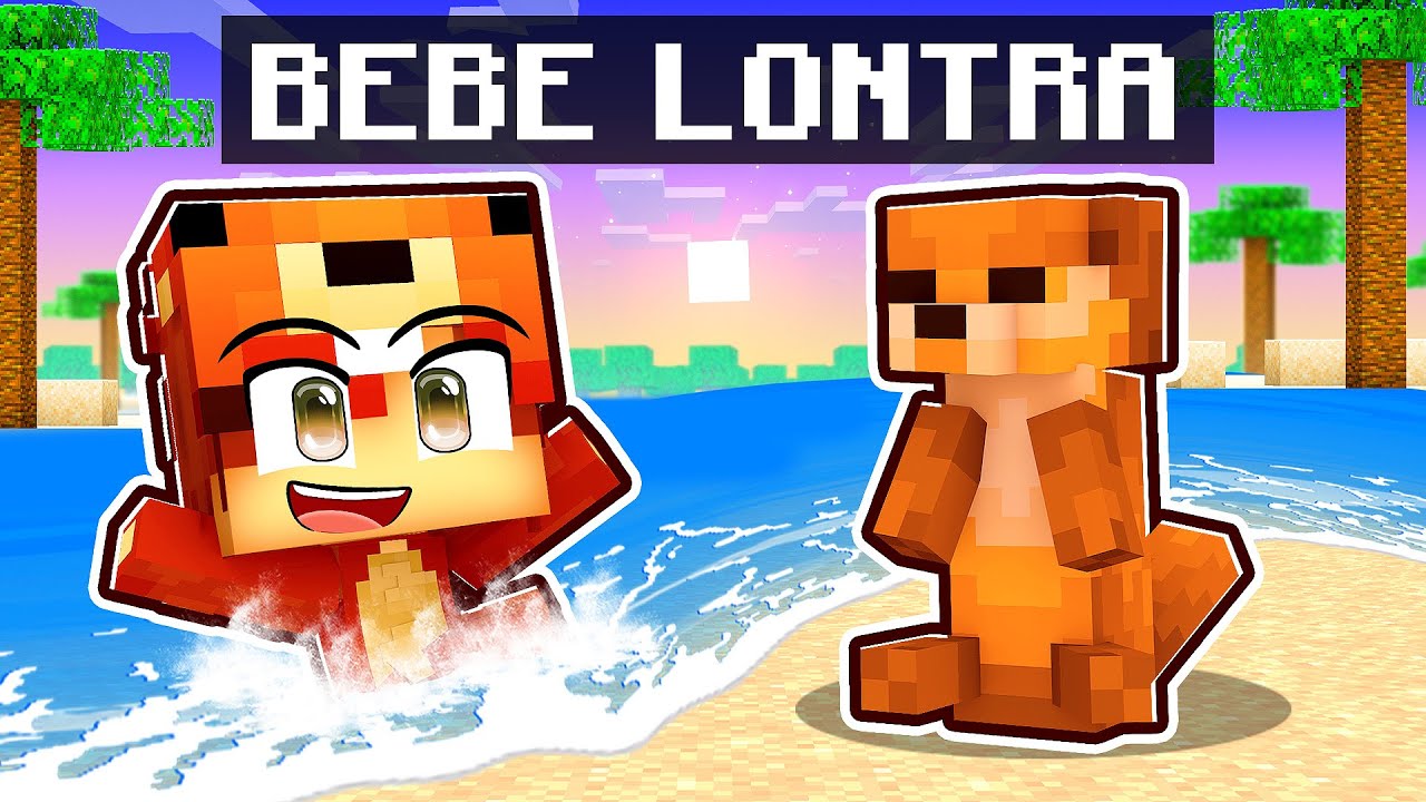 NASCI como um BEBÊ LONTRA no Minecraft