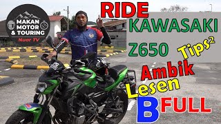 Download Lagu RIDE KAWASAKI Z650....Tips2 nak Amik LESEN Moto B FULL 2: Ujian Litar. MP3