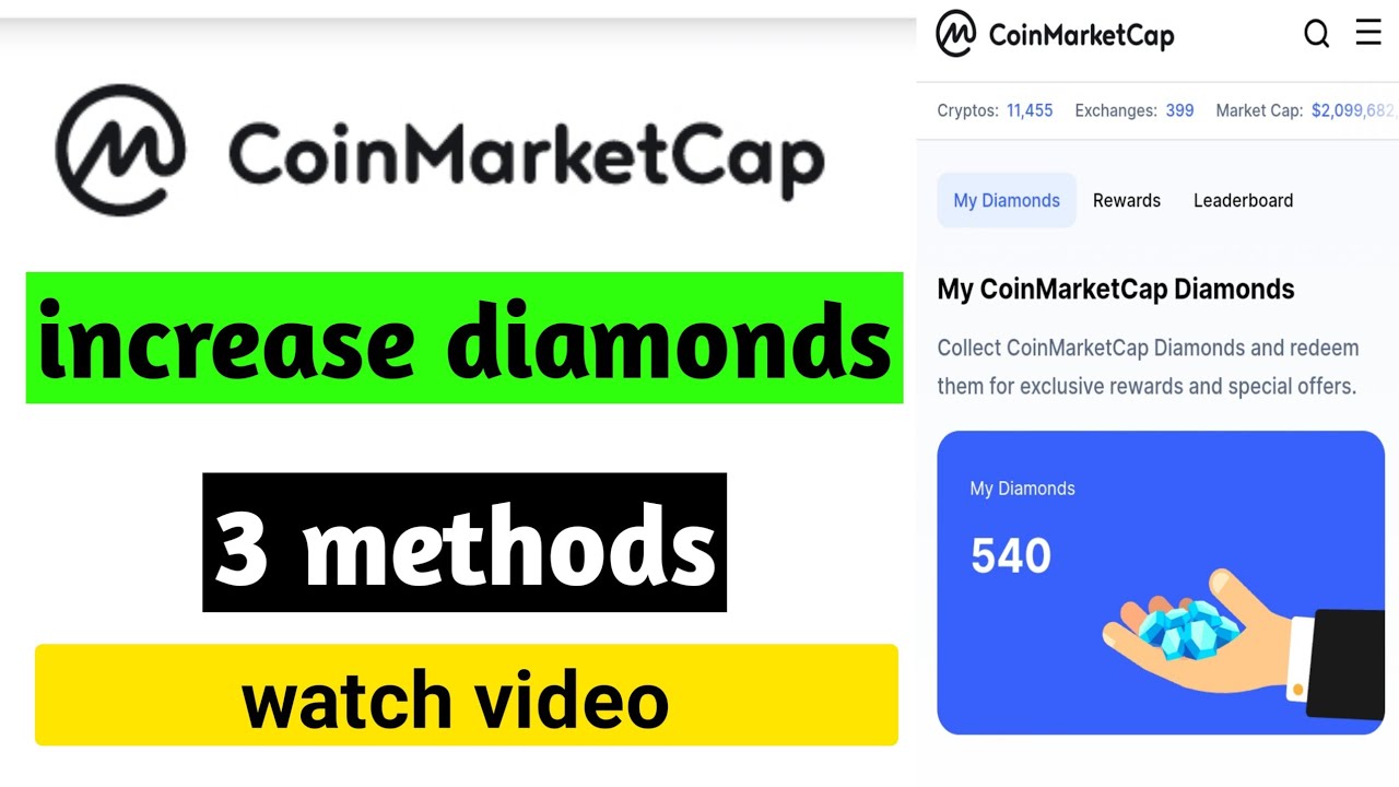 increase diamonds in coinmarketcap coinmarketcap free NFT YouTube
