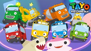 Greenland Shark with Strong heavy vehicles! l Shark Song l Sea Animal Songs l Tayo the Little Bus