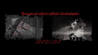 Chain, Tomahawk heavy attack comparison. (Side-by-side.)