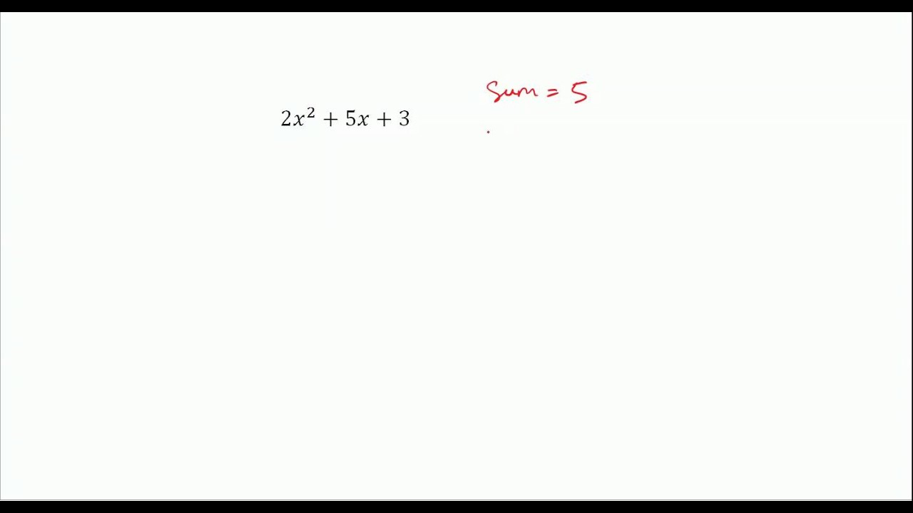 CSEC Maths - Factorizing Quadratic Expressions