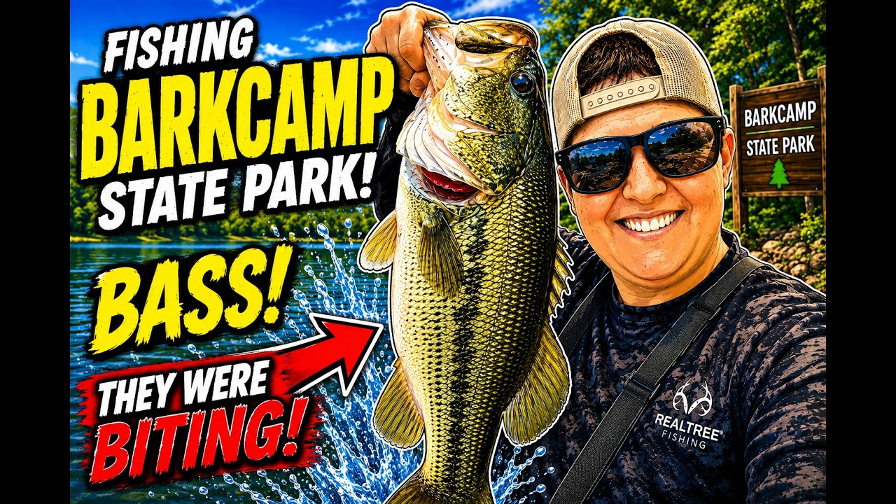 Fishing Barkcamp State Park | The Bass Were BITING Today! 🎣🔥