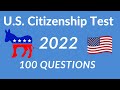 US Citizenship Test 2022 - 100 Questions Version Single Answer - Biden &amp; Harris