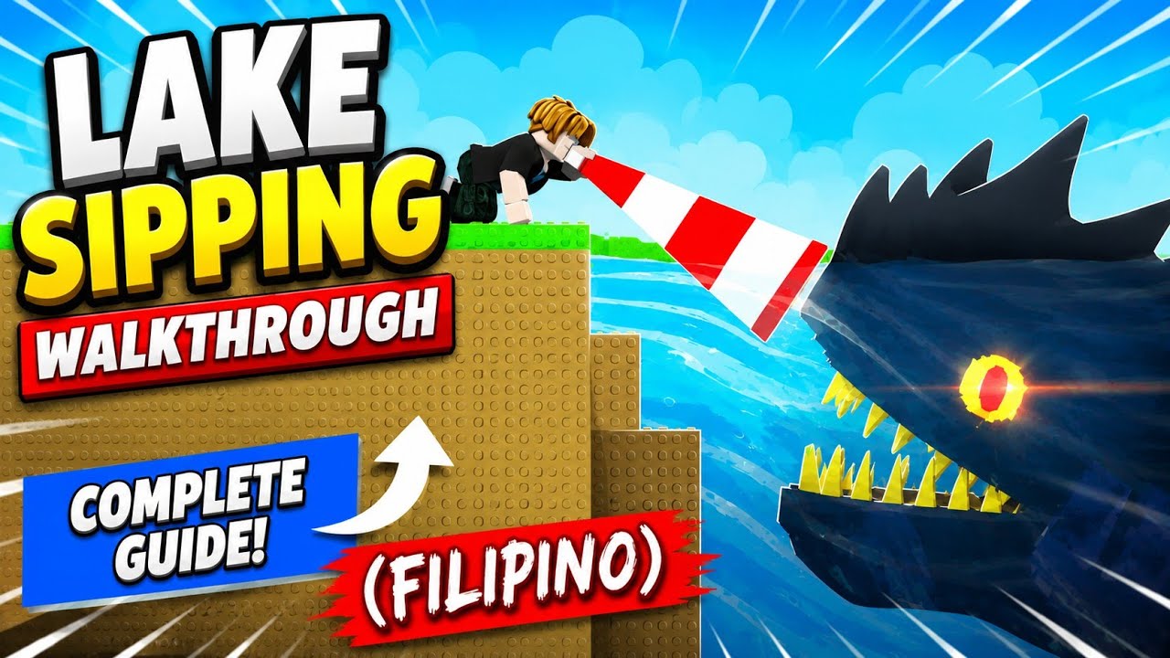 Lake Sipping gameplay thumbnail for full beginner progression walkthrough