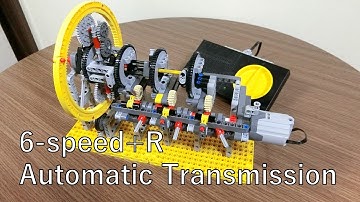 LEGO 6-speed+R Automatic Transmission Using Planetary Gear