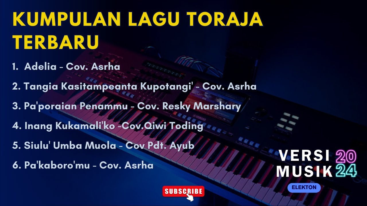 Adelia - Asrha Kumpulan Lagu Toraja Versi Elekton Terbaru 2024/2025 [PLAYLIST LAGU TORAJA ]