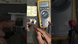 How to test mosfet using multimeter #shorts