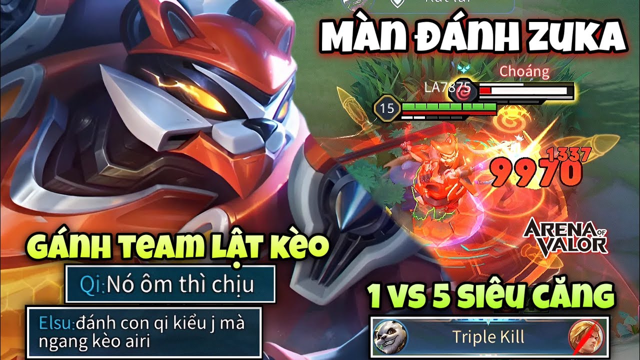Màn Đánh Zuka Gánh Team Lật Kèo 1vs5 Cực Căng Khi Cả Team Đều Đã Chấp Nhận Đầu Hàng Như Thế Nào !!!