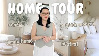 Organic modern rental HOME TOUR | Cozy earthy NEUTRAL home tour