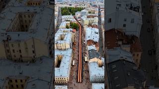 Масштабный международный флешмоб «Мы вместе - 81 год Победе» в центре Москвы