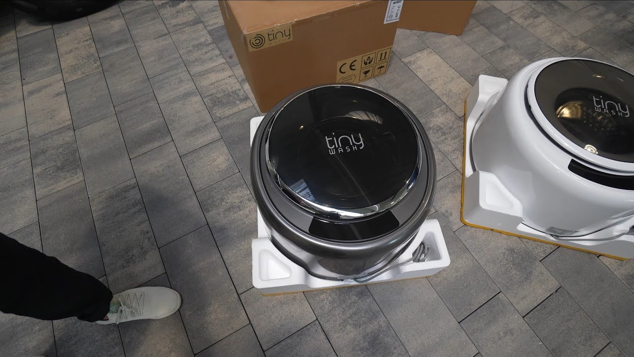 TINY WASH KLEINSTE WOHNMOBIL WASCHMASCHINE DER WELT! Mit Trockner! Mit 60° Wasser waschen! (Werbung)