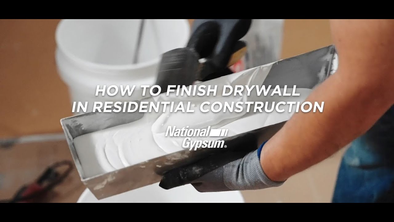 How to Finish Drywall in Residential Construction YouTube
