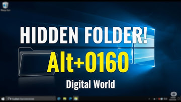 How to Create a Hidden Folder in Windows 10 | ALT+0160 Trick (No Software Needed)
