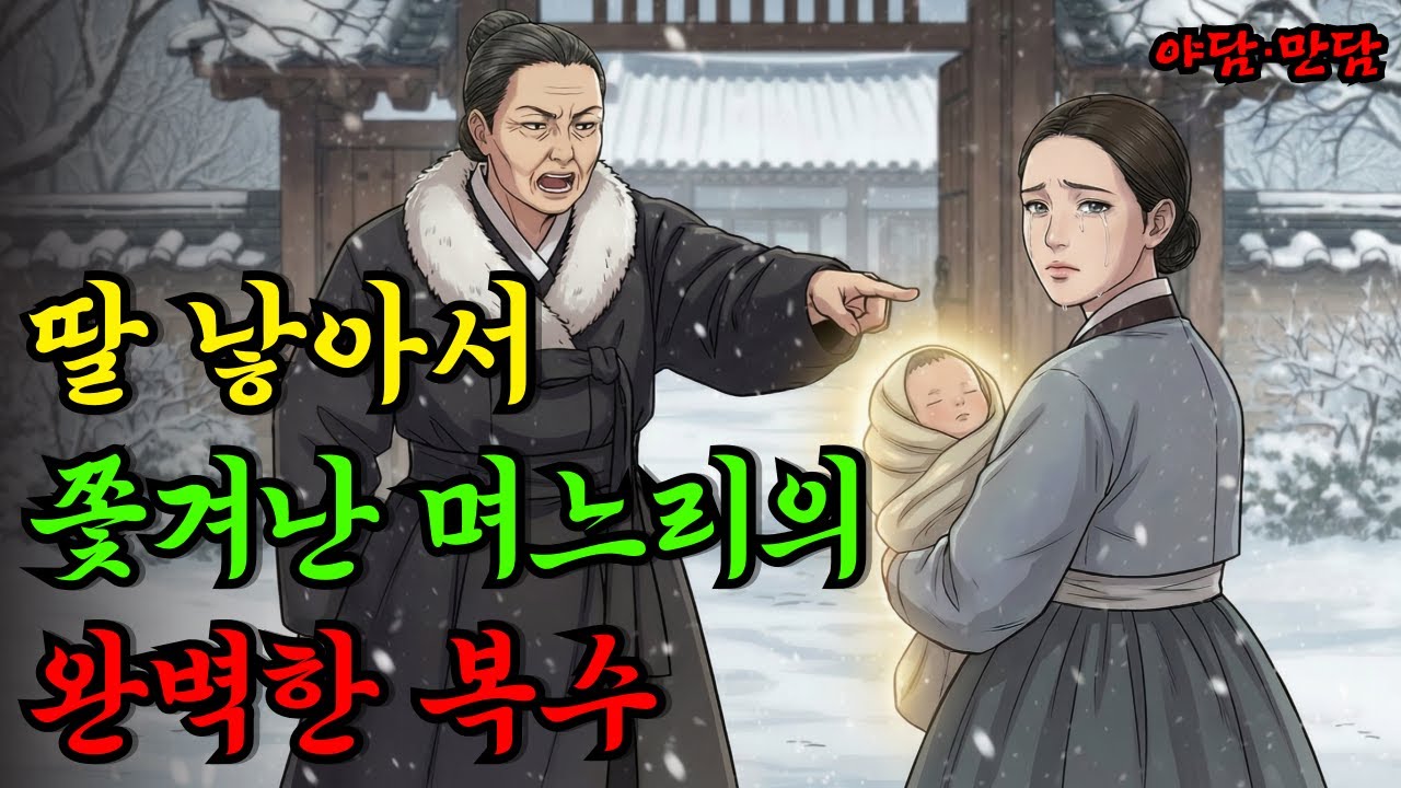 딸낳았다고 쫓아낸 시어머니, 며느리의 통쾌한 복수 |야담|만담|전설|옛날이야기|사연