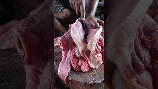 Amazin beef tongue meat cutting skills