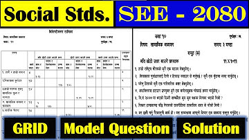 SEE 2080, Social Studies New Model Question & Grid