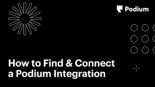 How to Find & Connect a Podium Integration