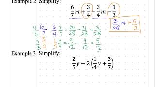 Algebra 1 notes 1-3 Equivalent Expressions