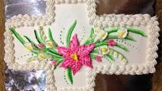 make at home How to Cross Cake Decorating | Cooking videos