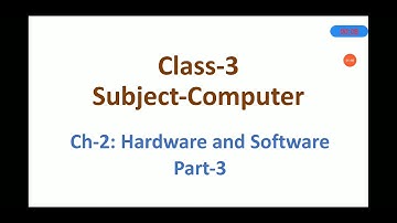 Class-3/Computer/Ch-2: Hardware and Software/Part-3
