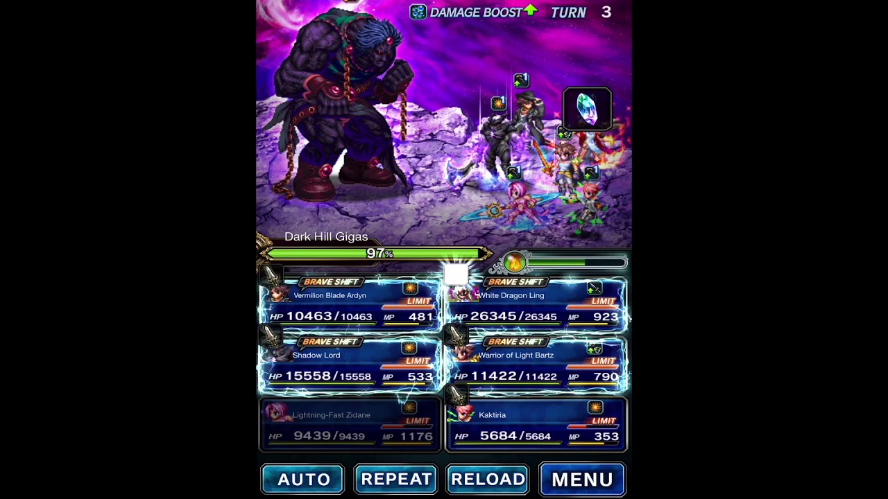 Final Fantasy Brave Exvius- Dark Visions #15: Dark Hill Gigas (Perfect Score)