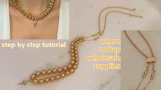 THANK YOU 1,000 SUBSCRIBERS! | How to make adjustable necklace with a rubber stopper slider clasp