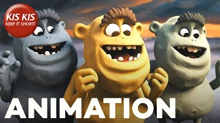 When Cavemen Try to Build Something... | Hooba! - Funny CGI Animation by Sem Assink