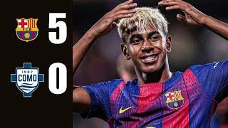 Fermín & Lamine Shine Barcelona Destroy Como 50 Joan Gamper Trophy 2025