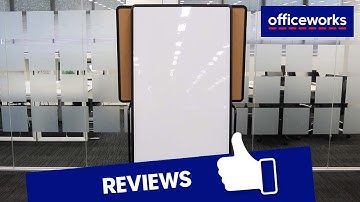 J.Burrows Whiteboard/Corkboard with Steel Easel Trolley