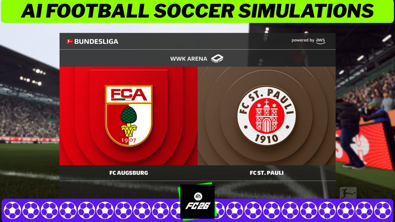 AUGSBURG vs FC ST. PAULI ⚽ Bundesliga 2025/26 Matchday 20 🟩 EA FC 26 Simulation