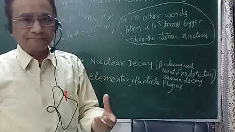 M.Sc. II Physics L1 A Visit to Atomic Nucleus and the Whole Universe.1st Part.