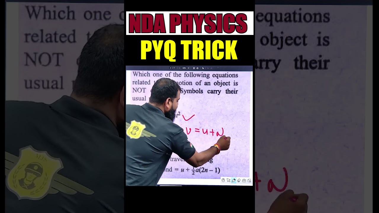 Toppers Wali NDA PHYSICS Trick! 📖 NDA 2 2025 English 📈 NDA 2 2025 PHYSICS Tricks  😎 NDA PHYSICS PYQ