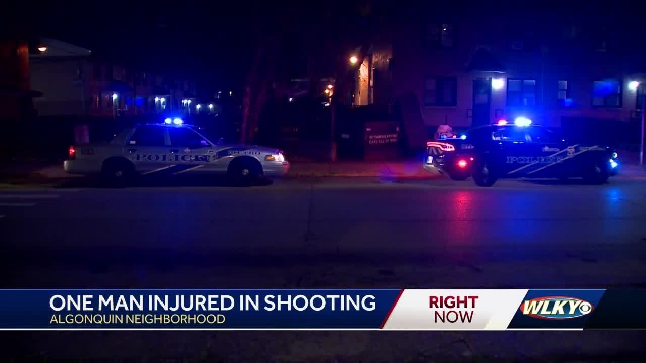 One man injured in Algonquin neighborhood shooting in Louisville - YouTube