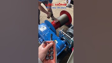 Hoàn thành lắp tay điều khiển từ xa và cuốn cáp cho tời kéo mặt đất KENBO JM3