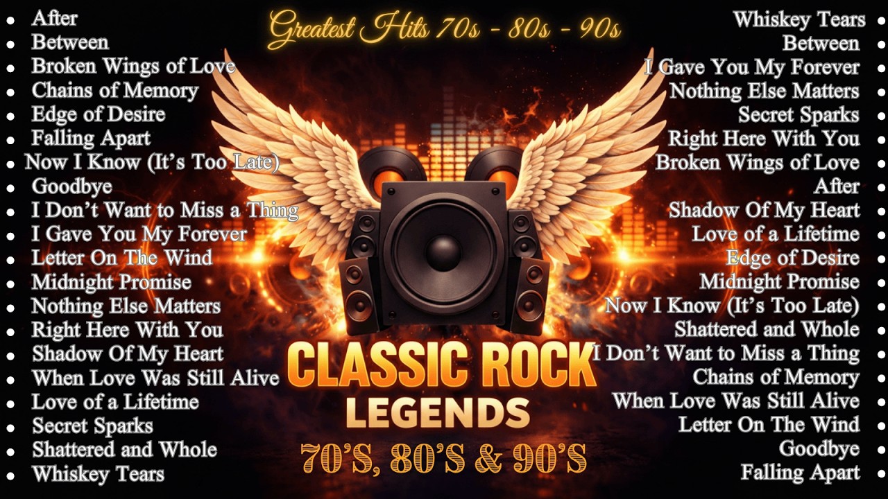 Scorpions, Aerosmith, BonJovi, Led Zeppelin, The Eagles || Greatest Hits Slow Rock Ballads  80s 90s-