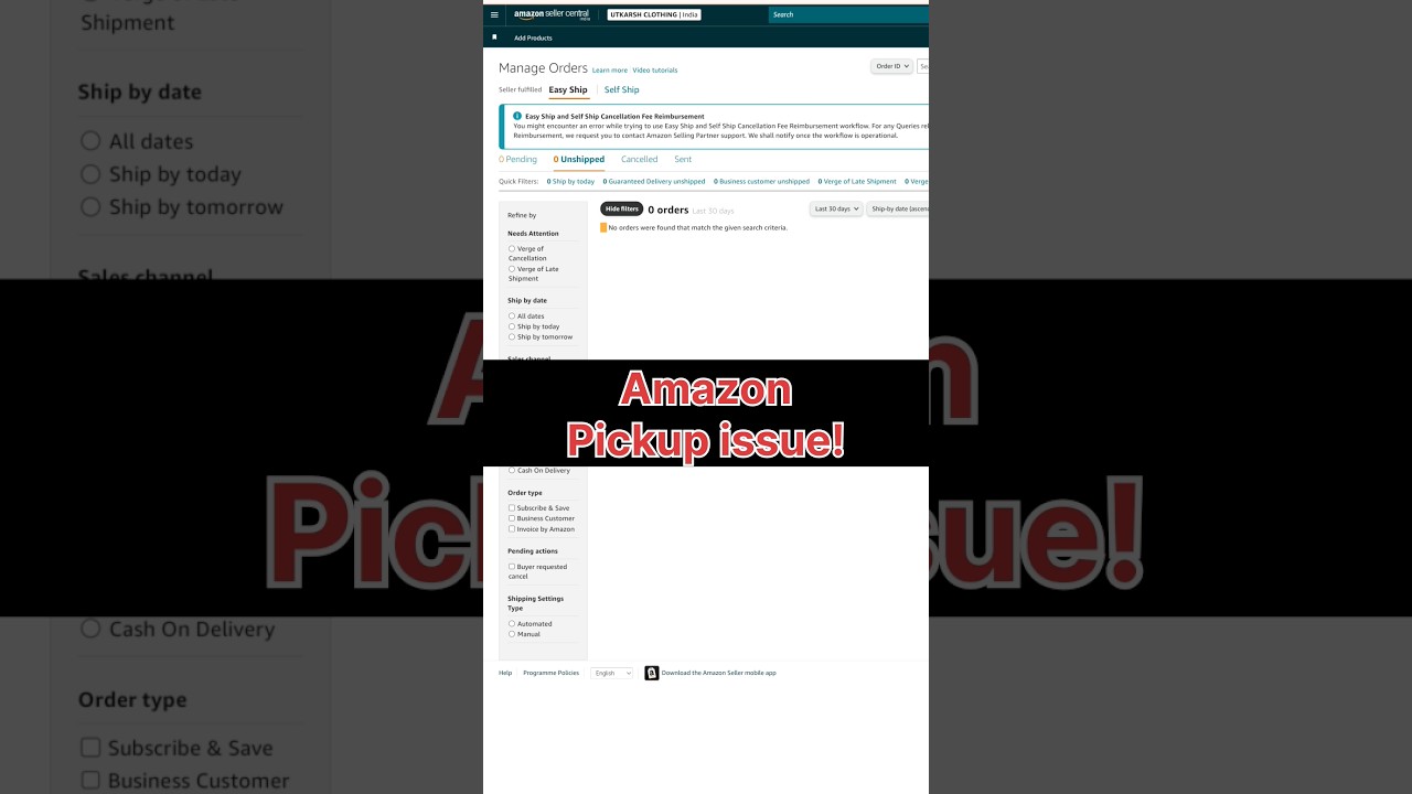 Amazon pickup issue! 