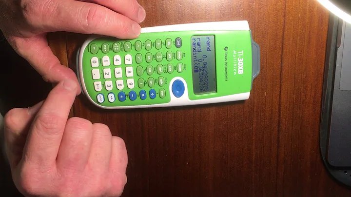 TI 30XB Generate Random Numbers