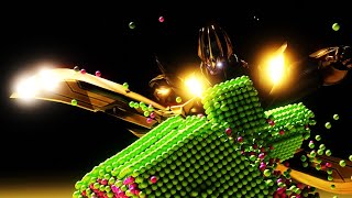 Thanos Kills Among Us Imposters: Molecular Ragdoll Simulation [Part 2] screenshot 4