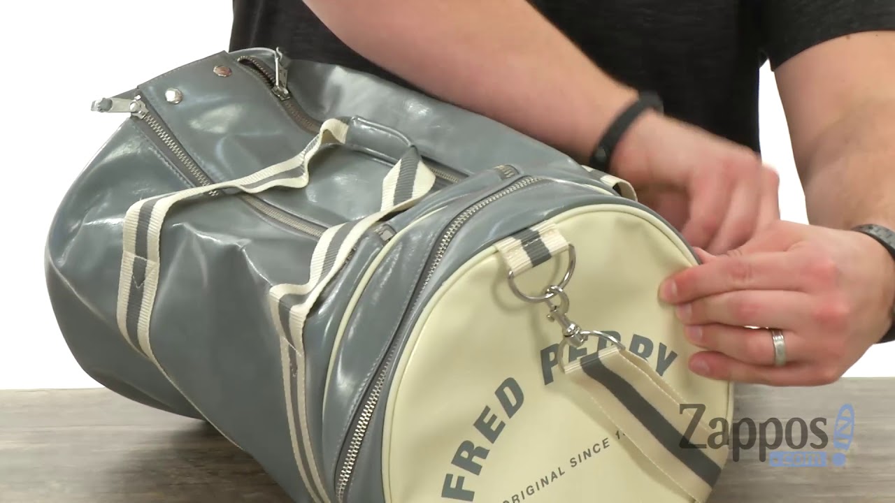 Fred Perry Classic Barrel Bag SKU: 9021090 - YouTube